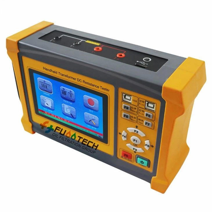 Hand-held transformer winding resistance tester